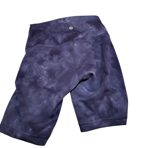 Lululemon Diamond Dye Blue Grey Align Bike Short | Size 4, 6” Inseam - Picture 2 of 4